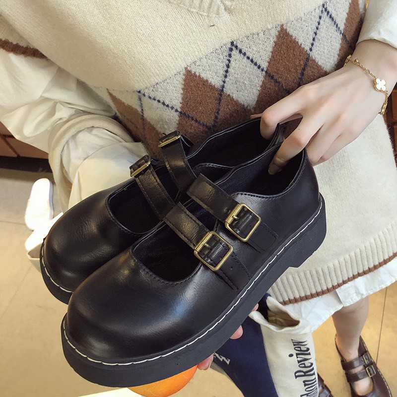 (S115) Giầy nữ quai ngang phong cách nữ sinh Nhật Bản (mã A19)(mã H-2) | BigBuy360 - bigbuy360.vn