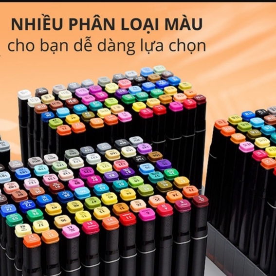 Bút Marker Touch Cool bút tô màu dạ vẽ tranh,đánh dấu, thiết kế cao cấp Túi Vải 48 cây