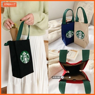 Starbucks Túi Vải Hầm Ấm Đun Nước Bảo Vệ Bìa Mẹ 'S Túi Starbucks Cốc Nước Túi