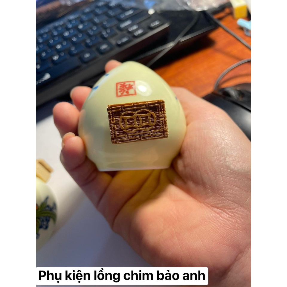 Cóng Chim Khuyên Chất Liệu Sứ Họa Tiết Đẹp