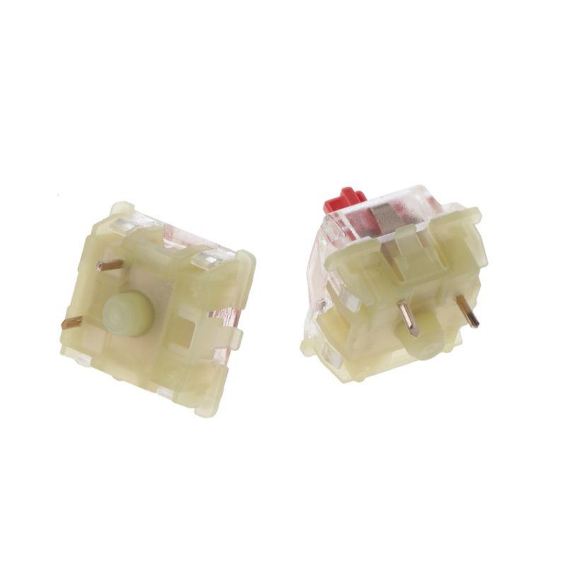 Set 2 Công Tắc Bàn Phím Cơ 3 Chấu Màu Bạc Cherry Mx Rgb