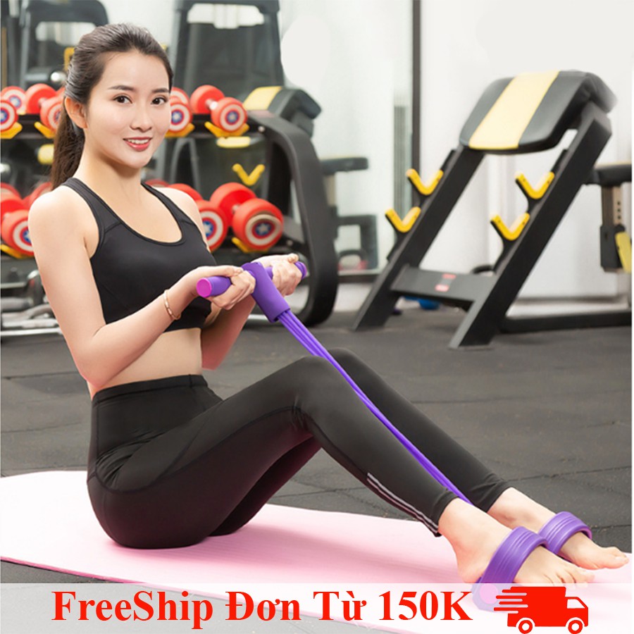 Dây Kéo Lưng Tập Bụng Dây Tập Thể Dục, Tập Gym, Tập Cơ Bụng Thông Minh Điều Chỉnh Lực Kéo