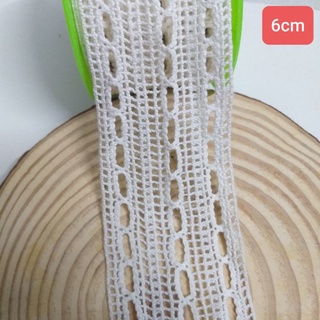 Ren chỉ cotton trang trí , size 4cm đến 7cm (1 mét)