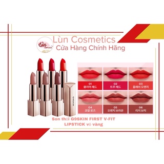 ( sẵn ) Son thỏi G9SKIN FIRST V-FIT LIPSTICK VỎ VÀNG