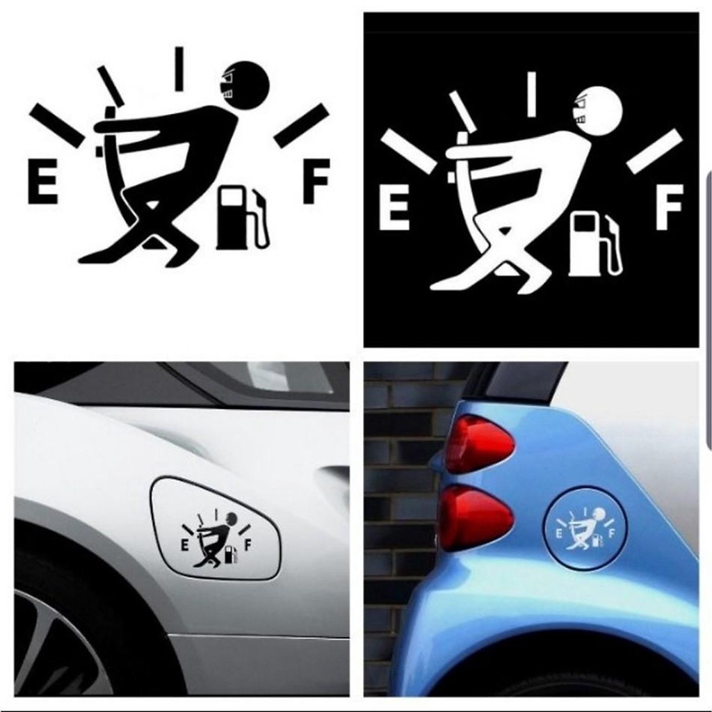 Tem Dán Nắp Bình Xăng Sticker Dán Trang Trí Nắp Bình Nhiên Liệu Ngộ Nghĩnh
