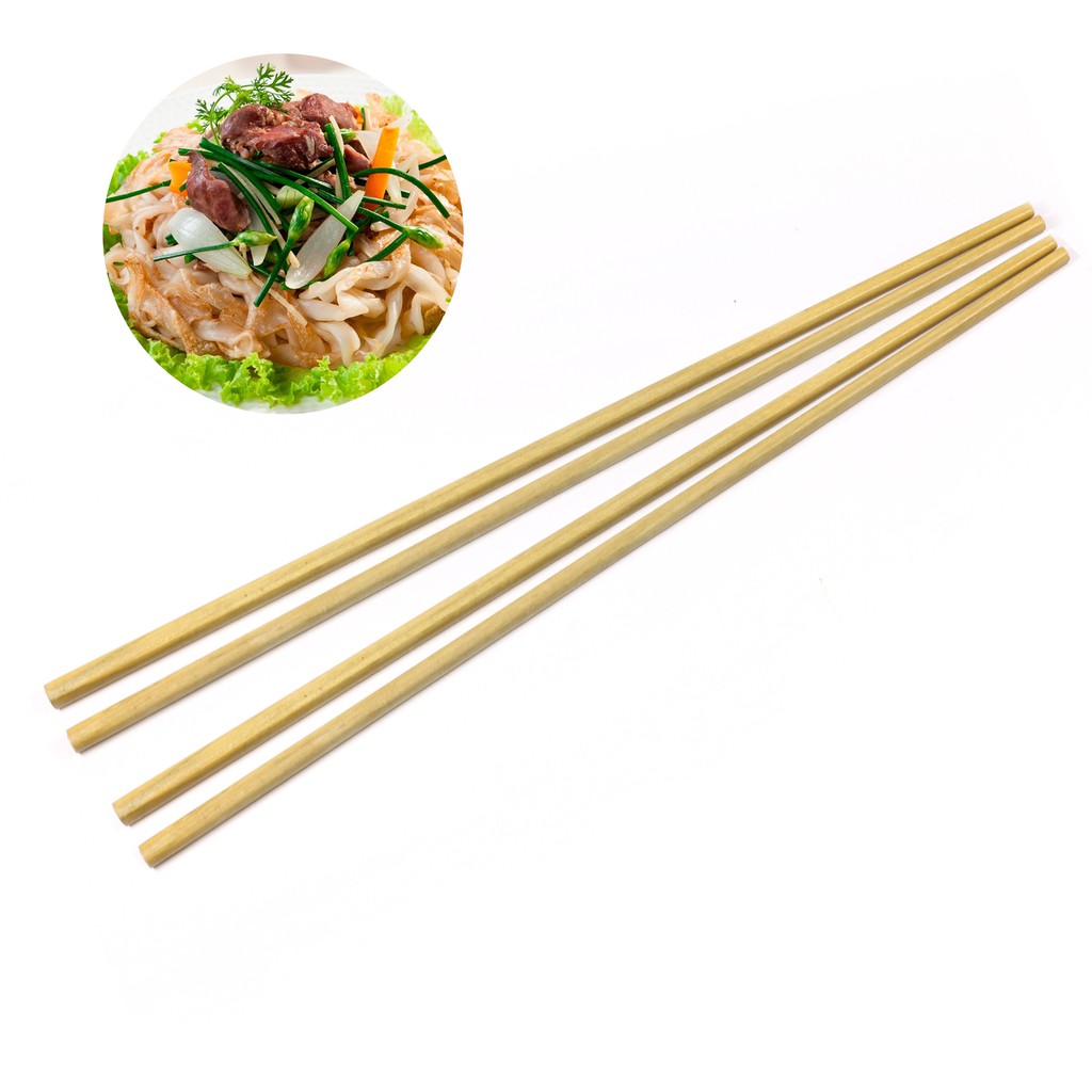 Bộ 2 đôi đũa gỗ dài chiên xào