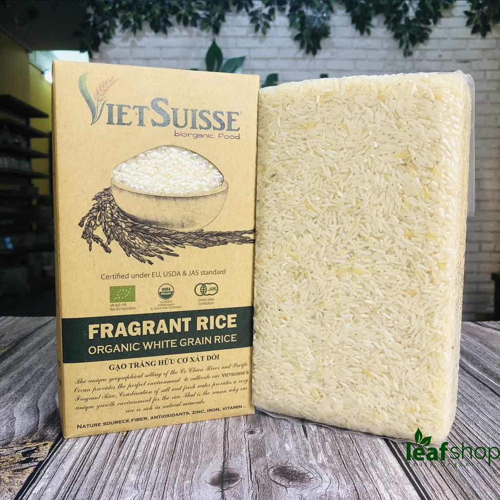 Gạo hữu cơ VietSuisse các loại-gạo tím, gạo lứt, gạo trắng xát dối và gạo trắng 1kg | BigBuy360 - bigbuy360.vn