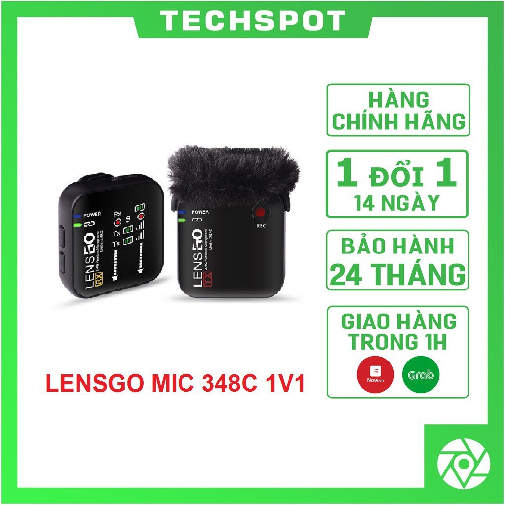 Lensgo Wireless Microphone 348C1V1 | Chính Hãng