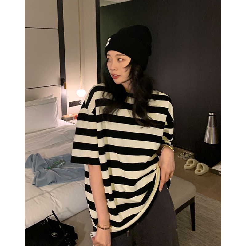 NRVP Áo Thun NgắN Tay DáNg RộNg ThờI Trang Cho Nữ