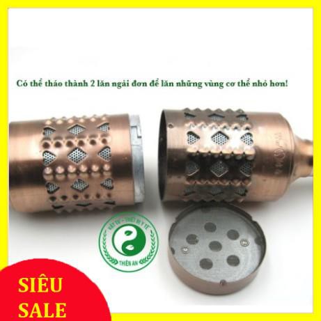 Cây lăn ngải đồng đôi chính hãng chất lượng cao- bền- đẹp + 1 Dụng Cụ Lau Chùi + 10 đoạn ngải