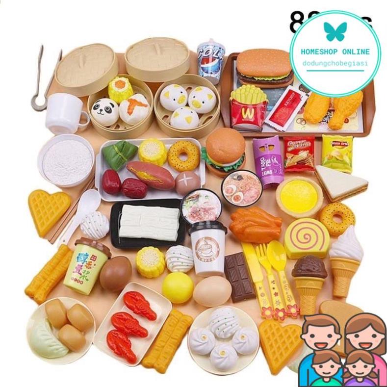 Bộ Đồ Chơi Nấu Ăn Dimsum 88 Chi Tiết Cho Bé Siêu To Đẹp Có Hộp Đẹp Quà Tặng cho trẻ em