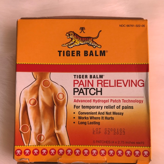 👉Miếng dán trị đau nhất Tiger Balm Patch 5 - Mỹ