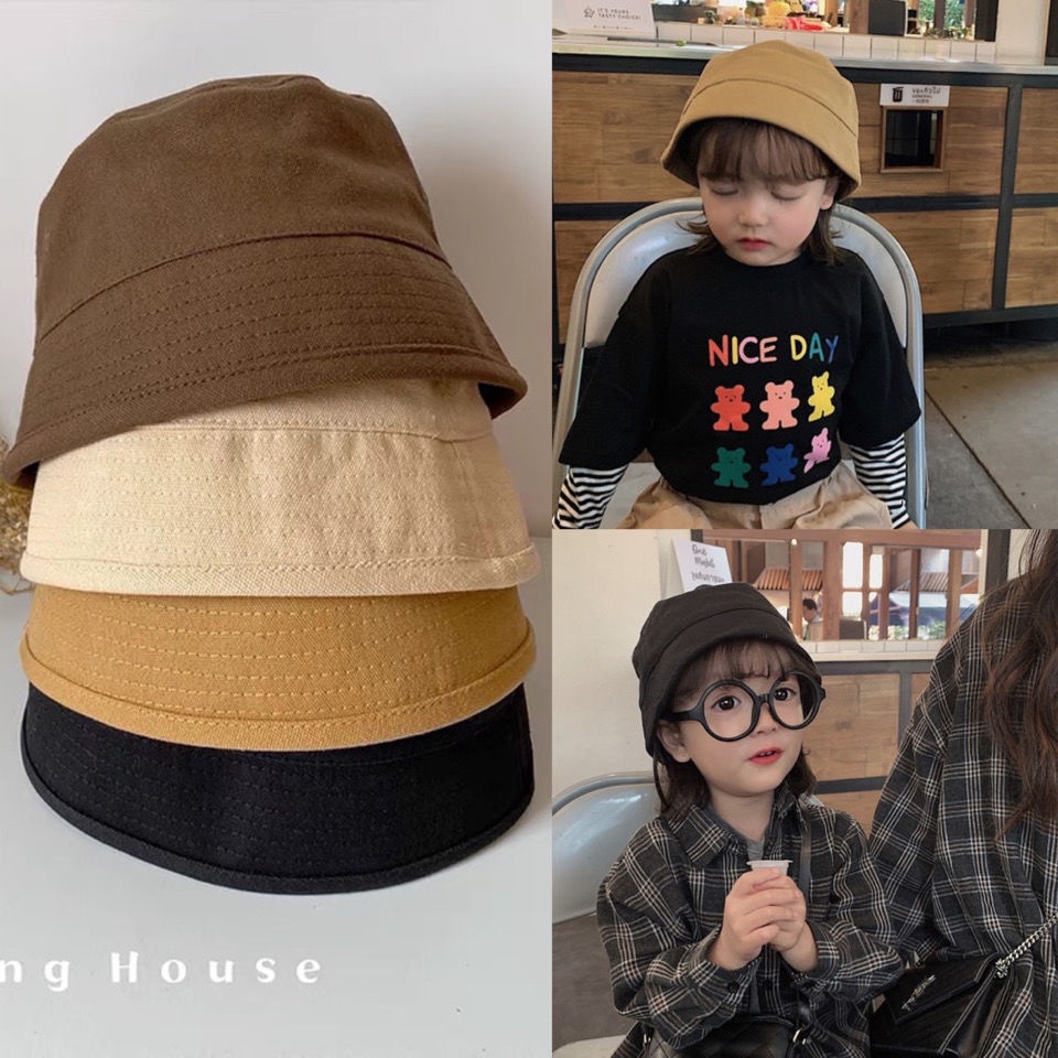 Mũ tai bèo chống nắng phong cách Hàn Quốc thời trang đơn giản cho bé 1-3 tuổi