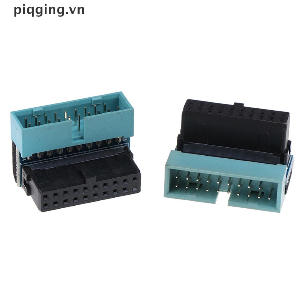 1 Bộ Chuyển Đổi Mở Rộng Usb 3.0 Đầu Cắm Sang Ổ Cắm Cái 90 Độ 20pin | BigBuy360 - bigbuy360.vn