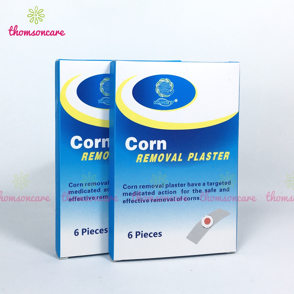 Miếng dán mụn cóc Corn Removal Plaster Hộp 6 miếng dán mụn cơm, chai chân an toàn, không gây đau