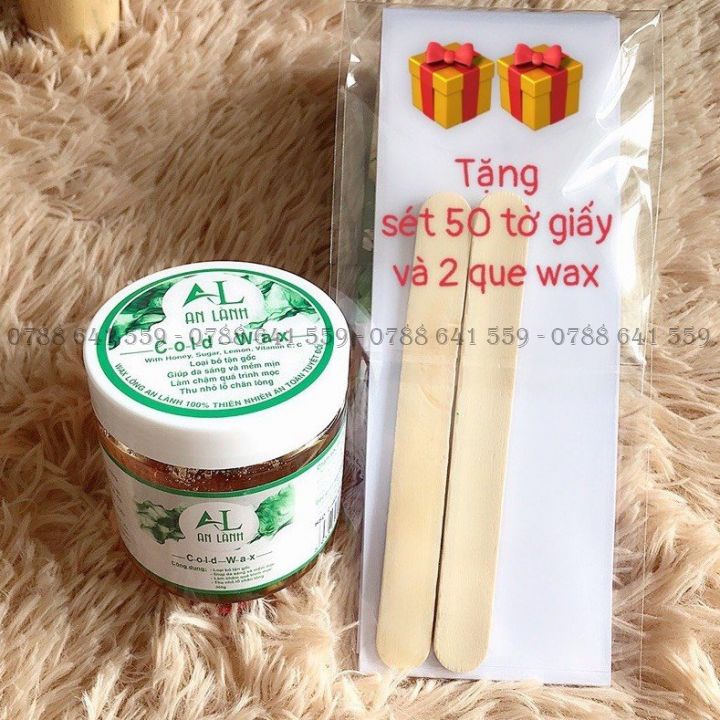 Wax Lông An Lành ❤️Tặng Giấy + Que❤️ Tẩy Lông nách - Chân - Tay - Vùng kín - 100% Thiên nhiên - Hàng loại 1