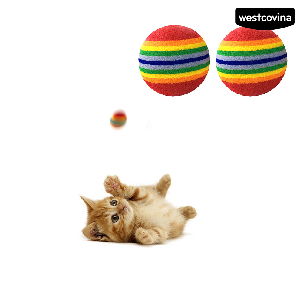 Đồ Chơi Bóng Gặm Hình Cầu Vồng Vui Nhộn Cho Thú Cưng