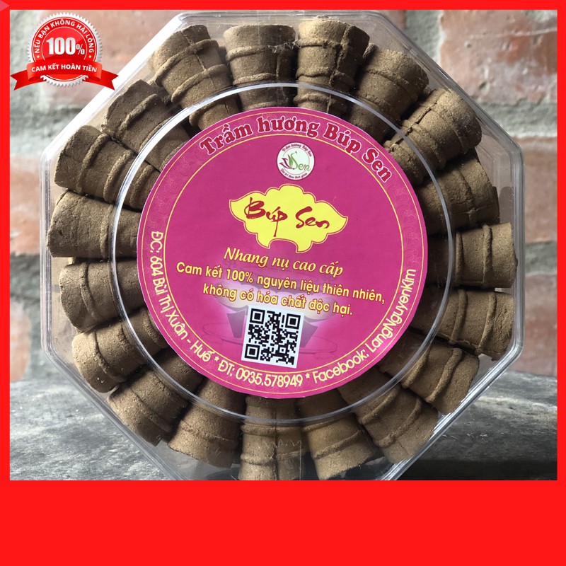 [Hương Nụ Sạch] Hương Nụ Trầm Sạch cao cấp dùng lư xông hộp 40 viên - Hương Trầm Sạch Búp Sen