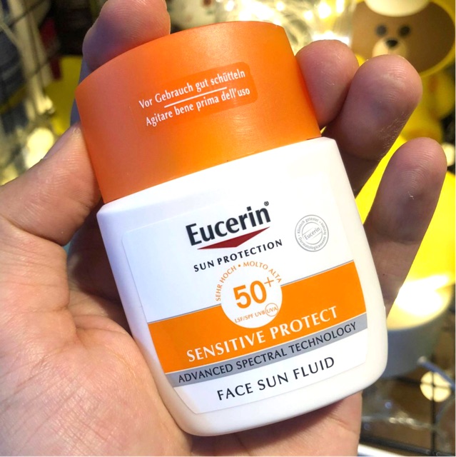 [CHUẨN ĐỨC] Kem chống nắng Eucerin Sun Fluid Mattifying Face SPF50+ 50ml không gây nhờn rít cho da dầu và hỗn hợp