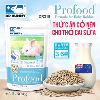 Thức Ăn Cho Thỏ Con Cai Sữa từ 2-4 tuần tuổi