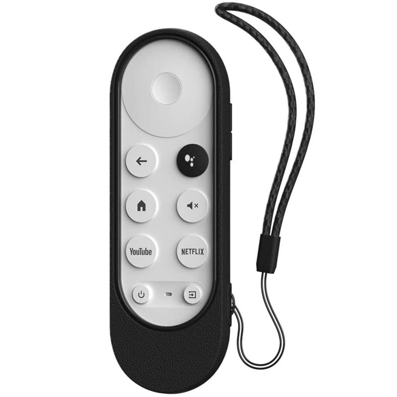 Silicone Vỏ Silicon Bảo Vệ Điều Khiển Từ Xa Cho Google Chromecast Tv 2020 Đen