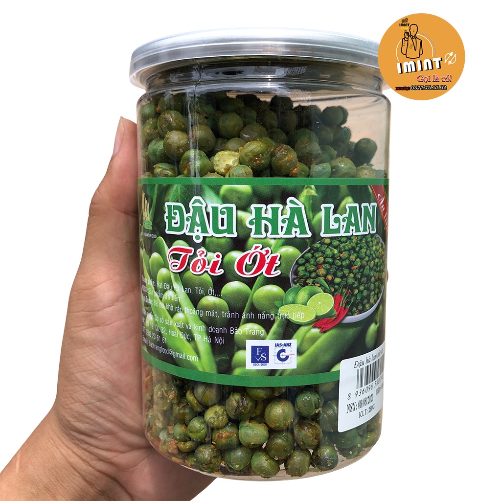 đậu hà lan wasabi Snack Mix Đậu phộng ăn liền hũ, pet 280g an toàn sạch sẽ thơm ngon đồ ăn IMI