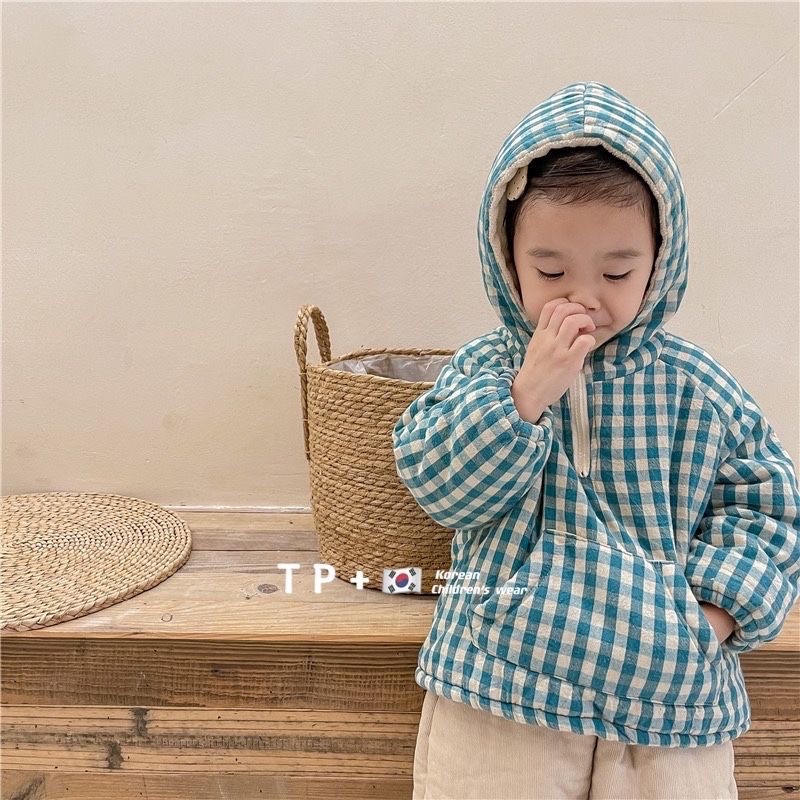 Áo hoodie trần lớp giữ nhiệt ấm cho bé trai bé gái hàng quảng châu
