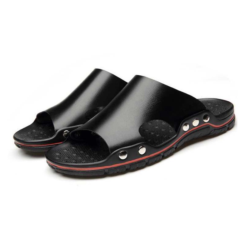 Dép da bò JINTOHO chống trượt thời trang mùa hè cho nam