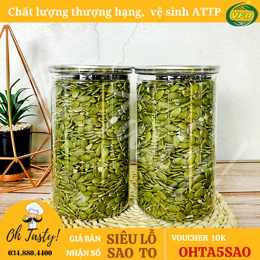 500G Hũ Nhân Bí Xanh Ấn Độ | Hàng chất lượng thượng hạng | HOÀN ĐỔI 100% nếu không như mô tả