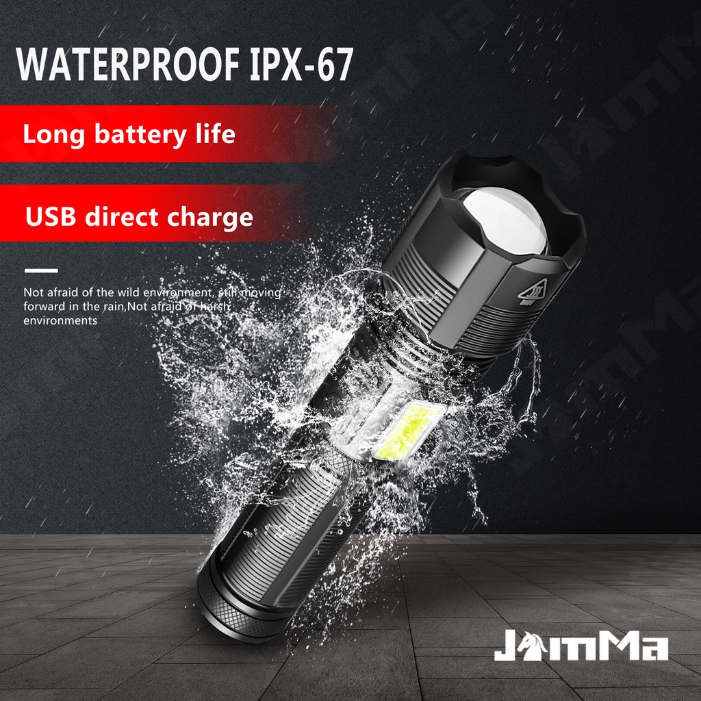 Đèn Pin XHP50 Siêu Sáng 6 Chế Độ Sáng Chống Thấm Nước Tiện Dụng