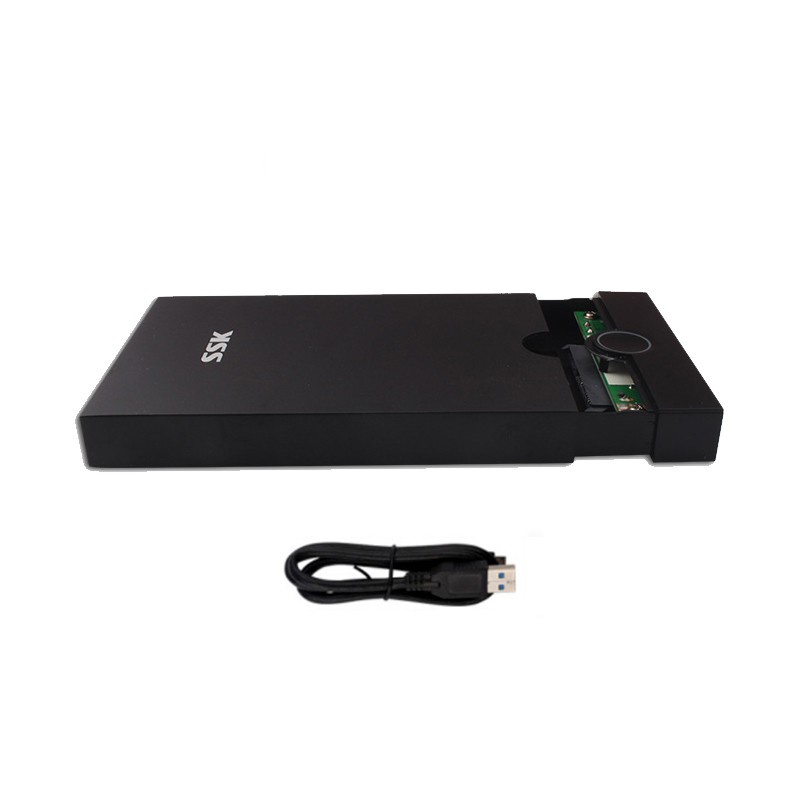 Box ổ cứng di động SSK SHE090 chuẩn 3.0 - thiết kế đơn giản gọn nhẹ (đen) Vi Tính 2T Hóc Môn