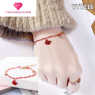 Vòng tay titan chỉ đỏ thiên nga VTT216
