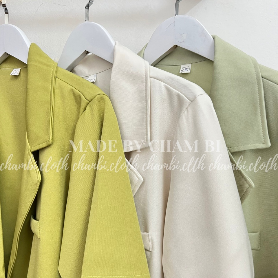 Áo blazer nữ A.328, Áo vest khoác ngoài cộc tay không túi 4 cúc trẻ trung - Thời trang nữ Chấm Bi | BigBuy360 - bigbuy360.vn