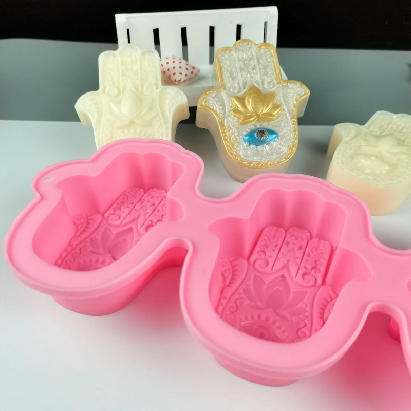 Sa Khuôn Silicone Làm Xà Phòng Hình Bàn Tay Hamsa