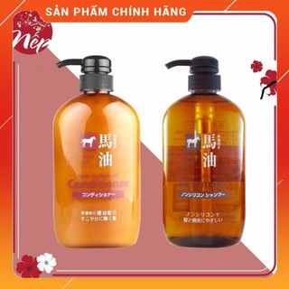 DẦU GỘI-XẢ MỠ NGỰA NHẬT BẢN 600 ML