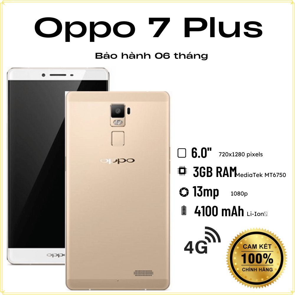 Điện thoại Oppo R7 Plus (3GB/32GB) màn hình khủng 6 inch pin trâu