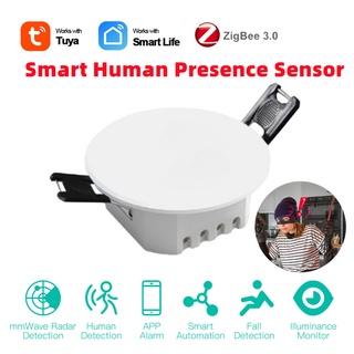 Cảm biến chuyển động thông minh tuya wifi/zigbee phát hiện con người, điều chỉnh độ nhận diện tối đa 9.5m độ trễ 15 phút