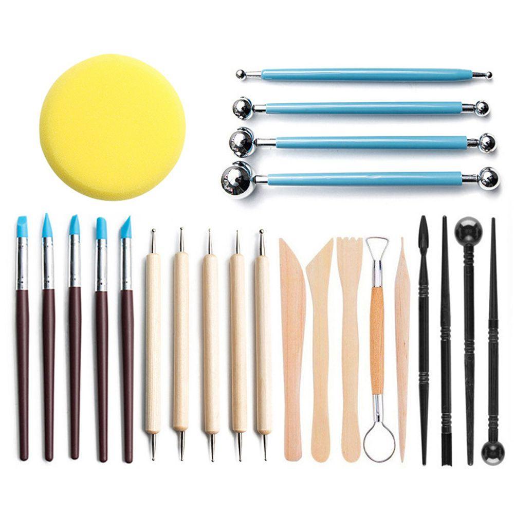LANFY Set 24 Dụng Cụ Điêu Khắc Đất Sét Chuyên Dụng