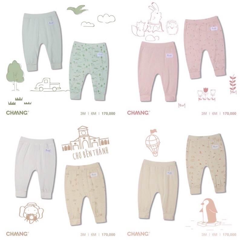 Set quần dài jungle dino cho bé trai bé gái