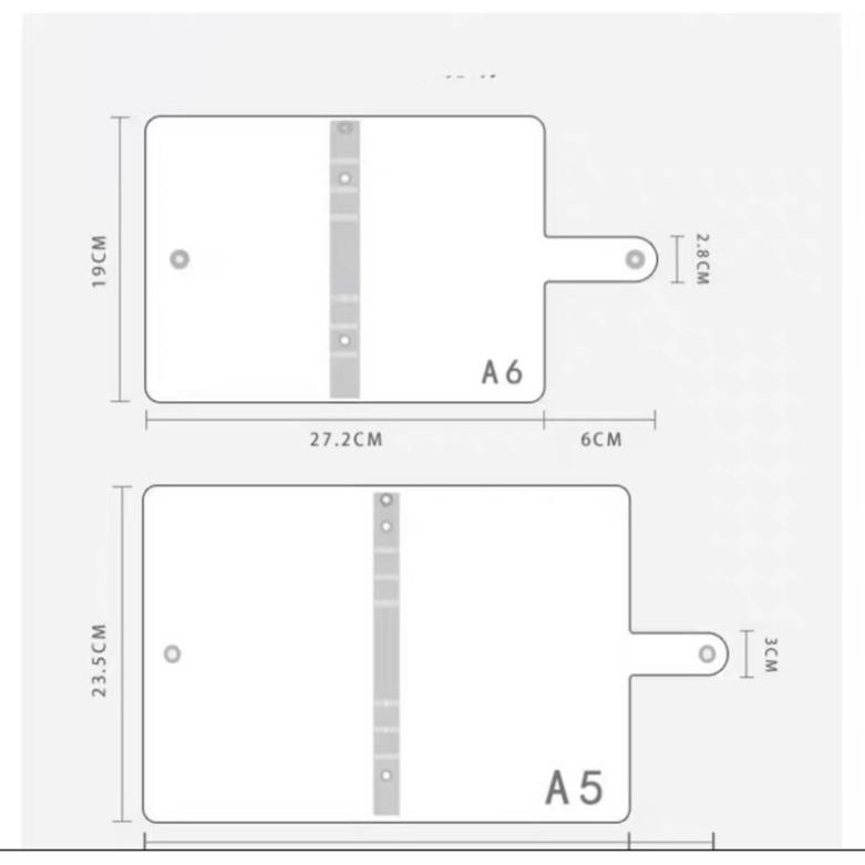 A4 B5 A5 A6 bìa còng sổ còng cứng bìa dẻo bullet journal planner binder sticker