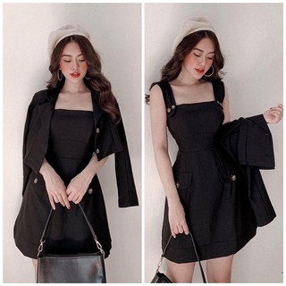 Set Đầm + Áo Vét🌿 Xinh Xuất Sắc
