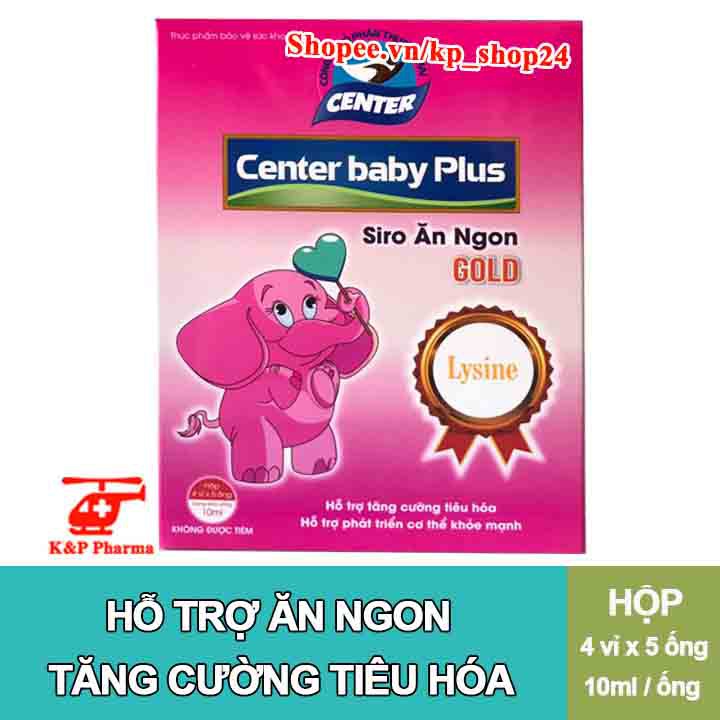 ✅ [CHÍNH HÃNG] Siro ăn ngon Center Baby Plus Gold - Hỗ trợ bé ăn ngon, tăng cường hấp thu, tiêu hóa tốt, bổ sung lysine