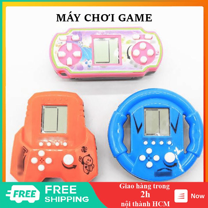 Máy điện tử 🤗 Freeship 🤗 Máy chơi game xếp gạch màn hình lcd dùng pin tiểu aaa - EL0111