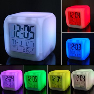 Đồng hồ phát sáng đổi màu ( ĐÈN NGỦ, ĐỒNG HỒ, BÁO THỨC, LỊCH, NHIỆT ĐỘ ) SSHCN