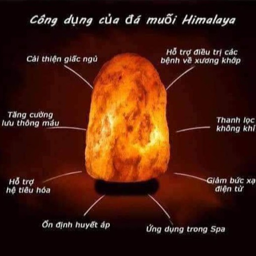 [4-5kg] Đèn đá muối hồng Himalaya