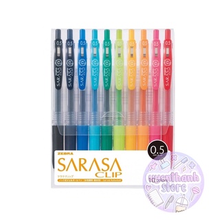 Set 10 bút gel Zebra Sarasa Clip 0.5mm