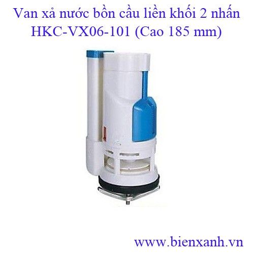 Van xả nước bồn cầu liền khối 2 nhấn HKC-VX06-101 (Cao 185 mm)