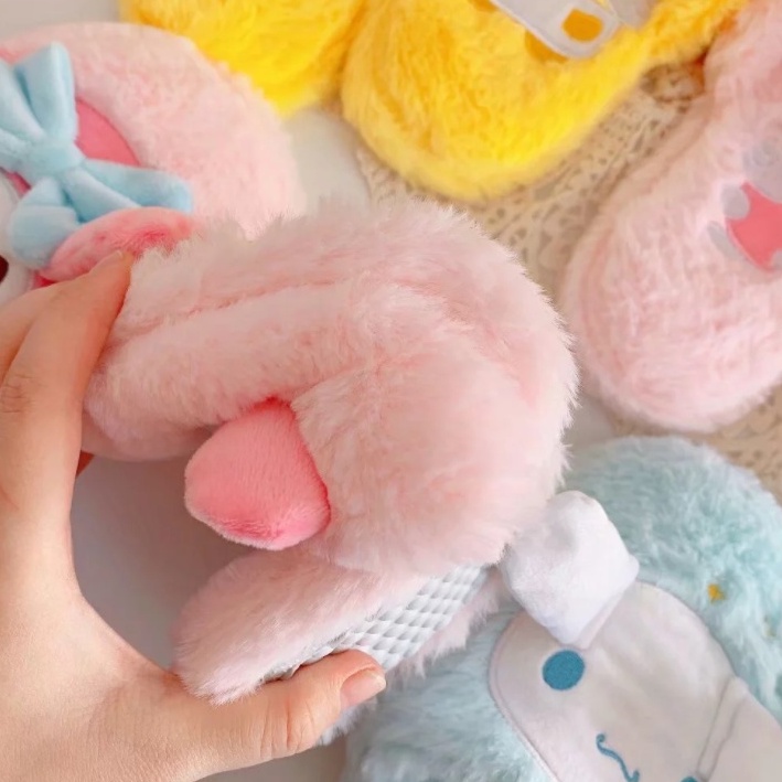 Dép bông đi trong nhà XIAODUOJIAJU chống trượt hình Hello Kitty xinh xắn thời trang 365