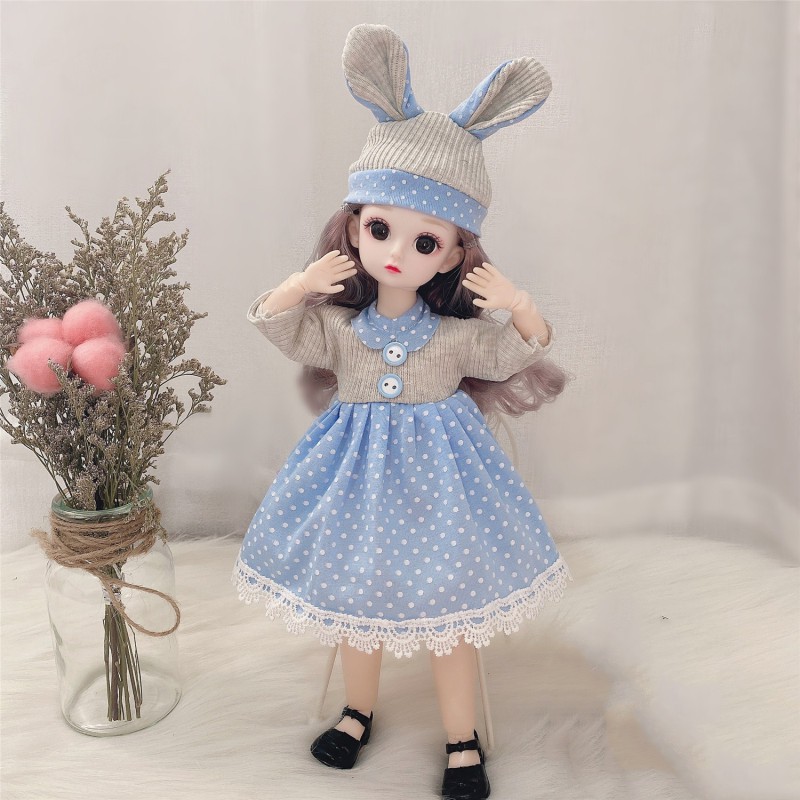 Búp Bê BJD 1 / 6 30Cm 21 Mắt Nâu Có Thể Di Chuyển Dễ Thương
