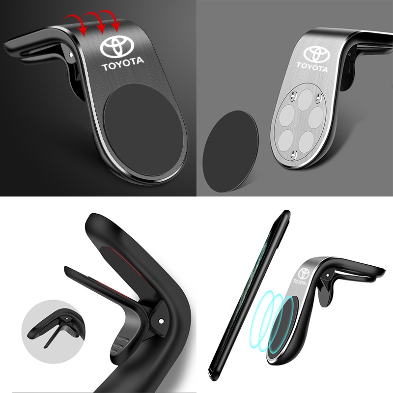 Giá Đỡ Điện Thoại Hít Nam Châm Cho Xe Hơi Toyota Prius Avensis Rav4 Auris Yaris Verso Land